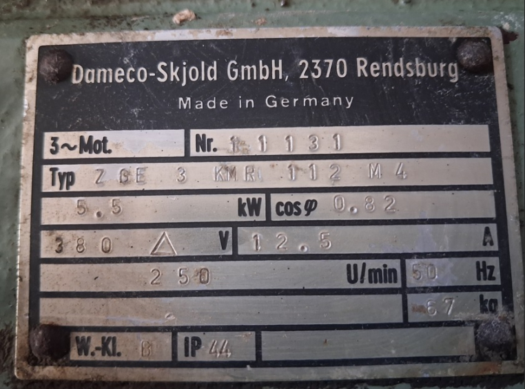 Ersatzgetriebemotor für SK 20 Skjold Dameco